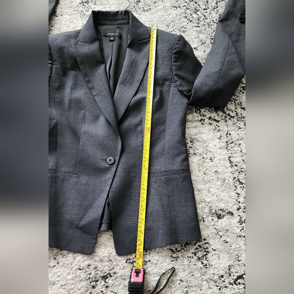 ANN TAYLOR Blazer Dark Gray Womens Size 2 - Picture 8 of 9